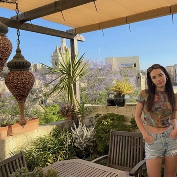 12th tribe Leo tie dye mesh top - Picture 6 of 6